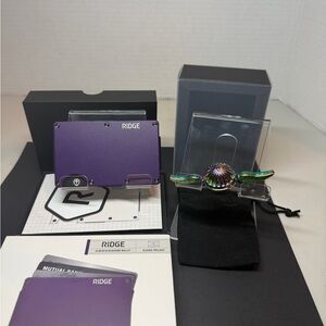 🔥RIDGE WALLET | ALASKA TWILIGHT + EDC GOLDEN SNITCH FIDGET SPINNER (IRIDESCENT)